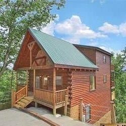 Cabin With A View - Sunset Cabin - Nestled in Pigeon Forge this 4 bed, 3 bath luxury cabin offers great views, privacy & all the amenities for a relaxing vacation.