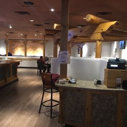 View from hostess area into seating area
