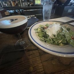 Kardashian Chopped Salad and espresso martini