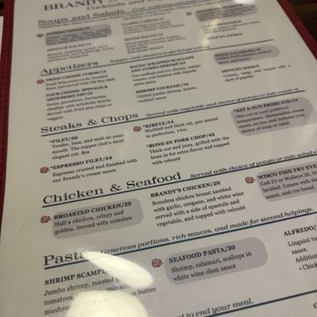 Brandy's Old Fashioned - Menu - Supper Clubs Near Me - Lake Geneva, Wisconsin
