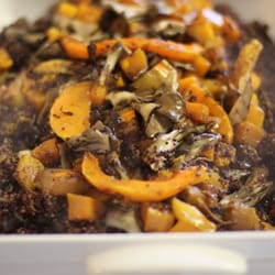 HotBox Catering - Red Organic Quinoa with Roasted Squash and Oyster Mushrooms
