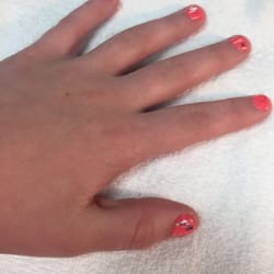 Nail Time - Rocken the reef nail polish on my daughter