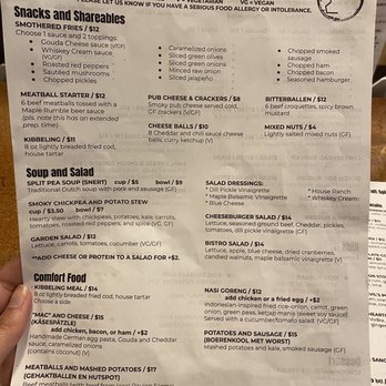 Bier Distillery - Food menu - Cocktail Bars Near Me - Comstock Park, Michigan