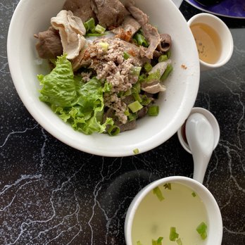 Dong Khanh - a bowl of food and a bowl of soup - Vietnamese Near Me - Calgary, Alberta