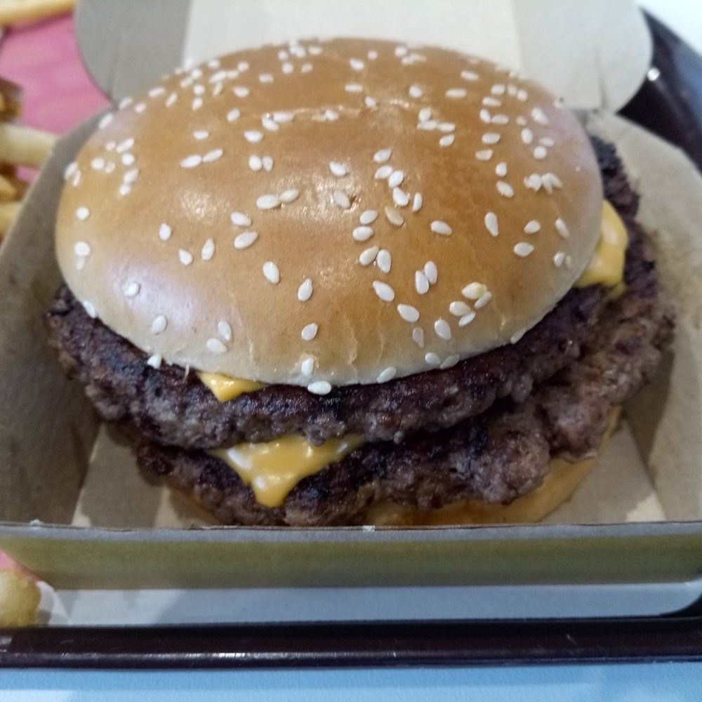 McDonald's - Cold Burger - Burgers Near Me - Albion, Illinois