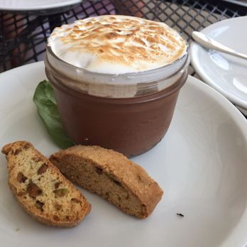 Coltivare - CHOCOLATE PANNA COTTA, TOASTED MERINGUE, BISCOTTI...very decadent, a bit oversweet, but that's from a modest sugar palate speaking - Italian Near Me - Houston, Texas Coltivare - CHOCOLATE PANNA COTTA, TOASTED MERINGUE, BISCOTTI...very decadent, a bit oversweet, but that's from a modest sugar palate speaking - Italian Near Me - Houston, Texas