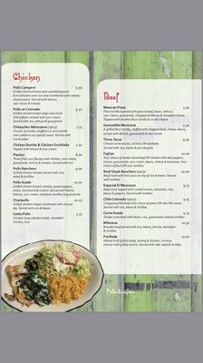 Menu photo 5 Los Tarascos Kings Mountain, NC