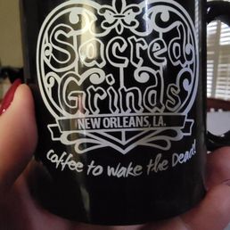 Sacred Grinds cup - can't get it online! Sacred Grinds cup - can't get it online!
