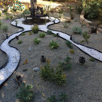 Oceanview Landscape - a garden with gravel and plants - Artificial Turf Near Me - Corona, California