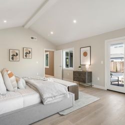 Alex Tzang Architects - Rear addition of a master suite, with huge space and vaulted ceiling.  (Millbrae)