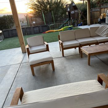 Stellar Restoration - White outdoor furniture is not ideal with kids and dogs , but with some tlc it can look amazing again! - Carpet Cleaning Near Me Stellar Restoration - White outdoor furniture is not ideal with kids and dogs , but with some tlc it can look amazing again! - Carpet Cleaning Near Me