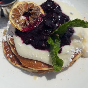 Cafe Topes - GF blueberry lemon ricotta pancakes - Coffee & Tea Near Me - Carlsbad, California