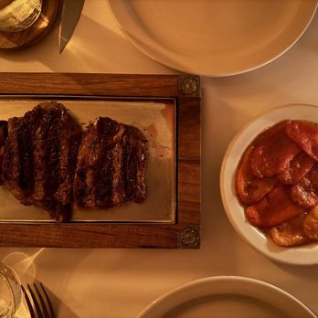 Graciela - Main course, Rib Eye: imported from Argentina and roasted peppers - Argentine Near Me - New York, New York