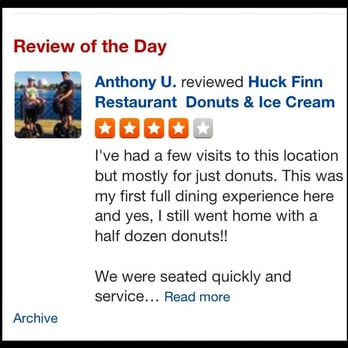 Huck Finn Restaurant - ROTD October 21, 2014. Heading there today for some donuts. - Donuts Near Me - Chicago, Illinois
