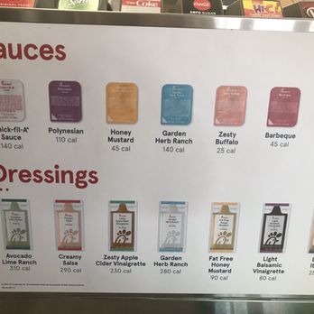 Chick-fil-A - So many sauce and dressing options - Fast Food Near Me - Phoenix, Arizona
