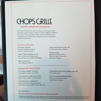 Chops Grill - Menu - Diners Near Me - Fort Lauderdale, Florida