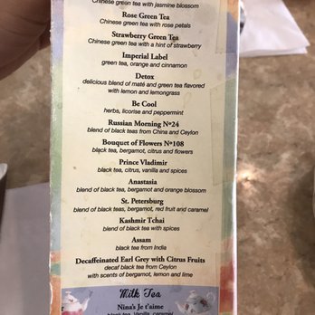 Eggty 8 Cafe - Tea menu - American Near Me - Fort Lee, New Jersey