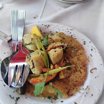 Soule Domain - Thai scallops - New American Near Me - Kings Beach, California