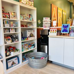 Fun art studio with crafts and supplies available for purchase