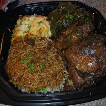 West Broad Bandshell - Oxtail dinner w/ macaroni & cheese, collard greens. Umm umm good!! - Soul Food Near Me - Savannah, Georgia West Broad Bandshell - Oxtail dinner w/ macaroni & cheese, collard greens. Umm umm good!! - Soul Food Near Me - Savannah, Georgia