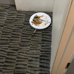 Flood plates that remained by our door our entire stay.