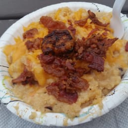 Shrimp and grits with bacon!