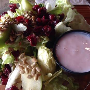 Down the Hatch - House salad with apples and cranberries and strawberry vinaigrette. - Seafood Near Me - Ponce Inlet, Florida