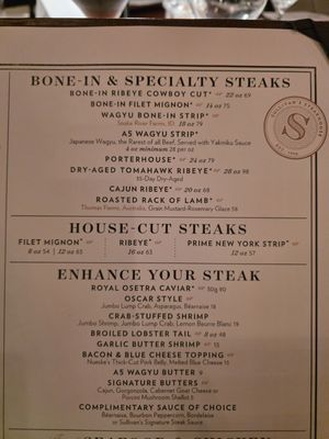 Menu photo 5 Sullivan's Steakhouse Indianapolis, IN Menu photo 5 Sullivan's Steakhouse Indianapolis, IN