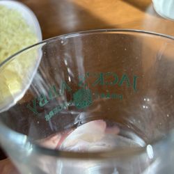 Taste of India - Dirty glass that has the same dirt all around it.