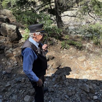 Durango & Silverton Narrow Gauge Railroad - Conductor keeping us all safe - Trains Near Me - Durango, Colorado Durango & Silverton Narrow Gauge Railroad - Conductor keeping us all safe - Trains Near Me - Durango, Colorado