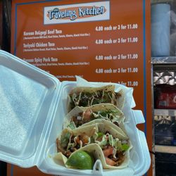 Traveling Kitchen - Showing what I purchased and how inexpensive really good food can be