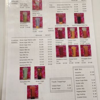 Asian Fusion & Bobaria - a menu for the restaurant - Asian Fusion Near Me - Perris, California