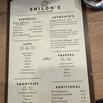 Shiloh's Coffee - Bevvy Menu - Coffee & Tea Near Me - Kenner, Louisiana Shiloh's Coffee - Bevvy Menu - Coffee & Tea Near Me - Kenner, Louisiana