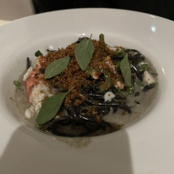 Dario - squid ink pasta with crab - Italian Near Me - Minneapolis, Minnesota