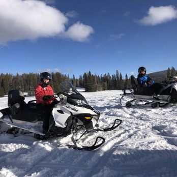 Sunlight Snowmobile Tours - Quick break during our open field run. - Ski Resorts Near Me - Glenwood Springs, Colorado Sunlight Snowmobile Tours - Quick break during our open field run. - Ski Resorts Near Me - Glenwood Springs, Colorado