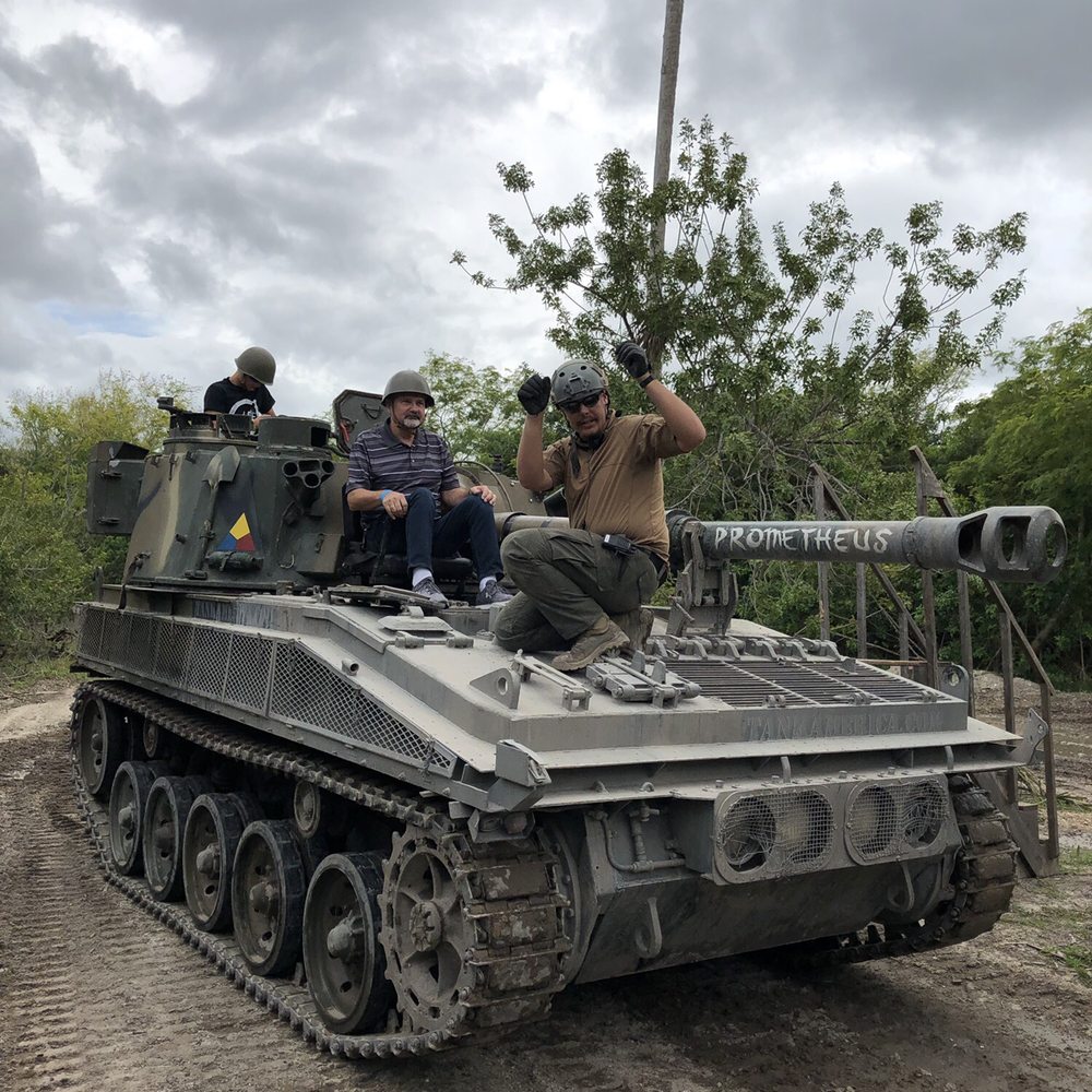 Tank America - My husband about to go out on the course. - Amusement Parks Near Me - Orlando, Florida Tank America - My husband about to go out on the course. - Amusement Parks Near Me - Orlando, Florida