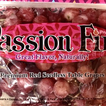 Albertsons - "Passion Fire" red seedless. Crisp, sweet, w/ pinkish color.  If only all grapes were like this. - Grocery Near Me - Chino, California