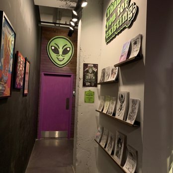DSSOLVR - a hallway leading to a purple door - Breweries Near Me - Asheville, North Carolina DSSOLVR - a hallway leading to a purple door - Breweries Near Me - Asheville, North Carolina