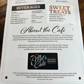 Mil's Cafe - Menu - Breakfast & Brunch Near Me - Bluffdale, Utah