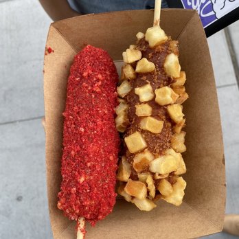 Mochinut - Hot cheeto x potato half anf half - Donuts Near Me - Sacramento, California Mochinut - Hot cheeto x potato half anf half - Donuts Near Me - Sacramento, California