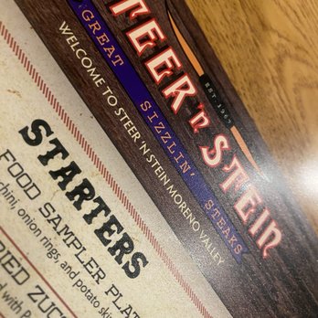 Steer'n Stein - Menu - Steakhouses Near Me - Moreno Valley, California