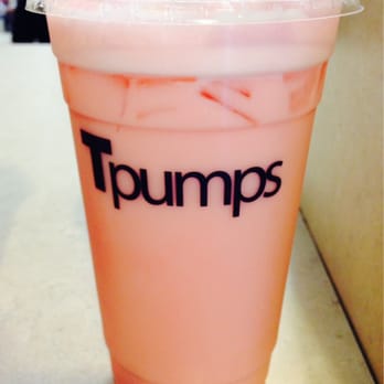 Tpumps - Pomegranate milk tea, light sugar and light ice (yes, it's actually that bubblegum pink color). - Coffee & Tea Near Me - San Francisco, California Tpumps - Pomegranate milk tea, light sugar and light ice (yes, it's actually that bubblegum pink color). - Coffee & Tea Near Me - San Francisco, California