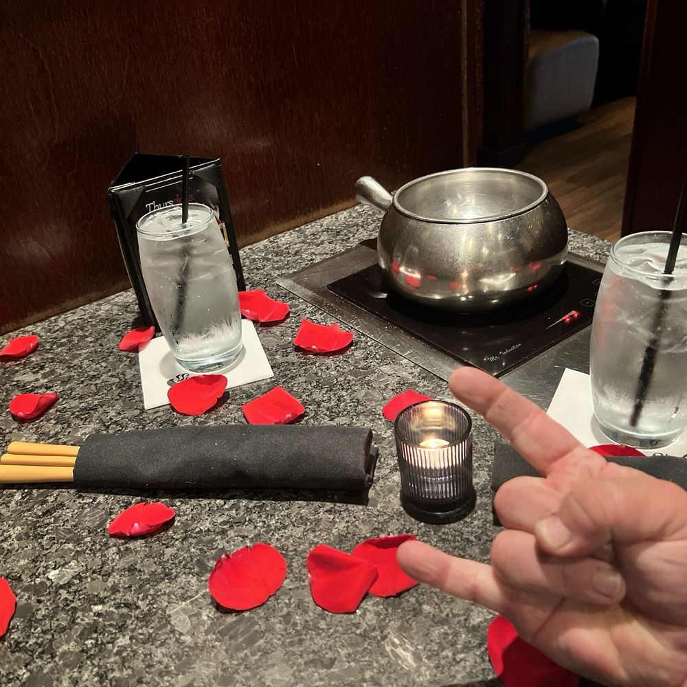 The Melting Pot - Rose table for date night - Fondue Near Me - Orlando, Florida The Melting Pot - Rose table for date night - Fondue Near Me - Orlando, Florida
