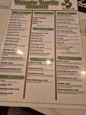 Menu photo 2 Thirsty Turtle Seagrill Fort Pierce, FL