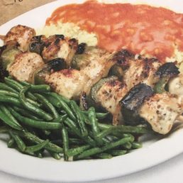 Chicken Kabob Dinner