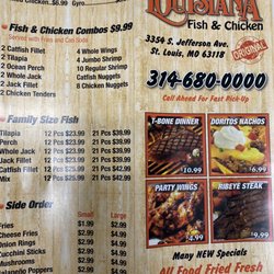 Louisiana Fish & Chicken - Family sizes and combos