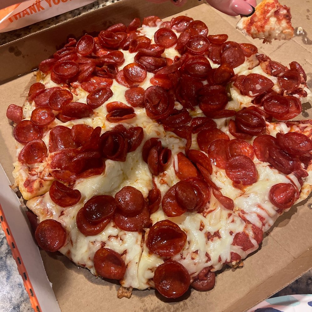 Little Caesars Pizza - Not fully cooked pizza. And the amount of pepperoni on here. I just paid for this and cannot eat it. - Pizza Near Me - Lathrop, California Little Caesars Pizza - Not fully cooked pizza. And the amount of pepperoni on here. I just paid for this and cannot eat it. - Pizza Near Me - Lathrop, California