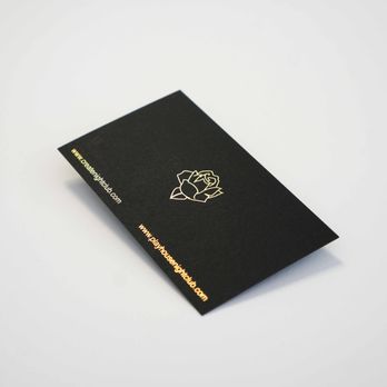 Nonstop Printing - Black paper with gold foil stamping. - Printing Services Near Me - Vista, California