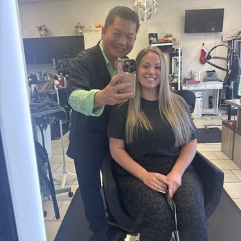 Queenie Hair Studio - Tommy and I finished product! @ Queenie's Hair Salon in Carrollwood :) - Hair Salons Near Me - Tampa, Florida Queenie Hair Studio - Tommy and I finished product! @ Queenie's Hair Salon in Carrollwood :) - Hair Salons Near Me - Tampa, Florida