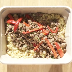 Grass Fed Beef, Peppers, and Quinoa